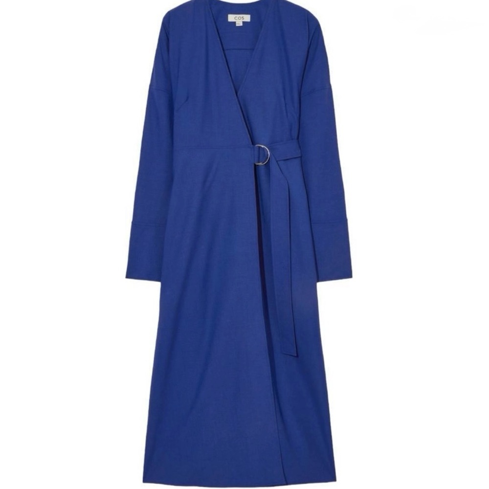 COS Royal Blue elegant wrap dress